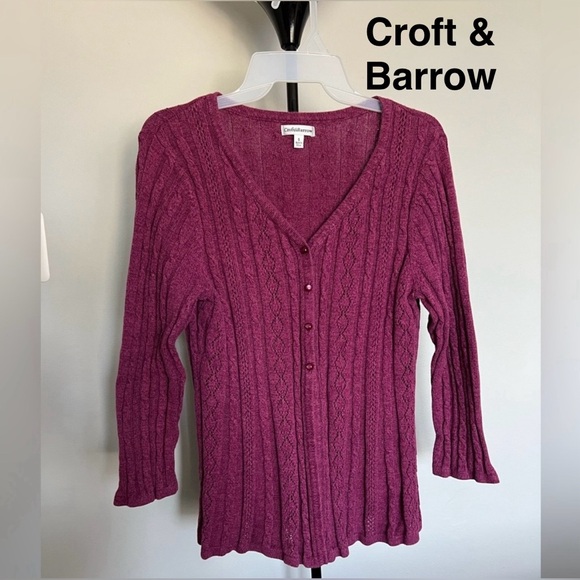 croft & barrow Sweaters - Croft & Barrow Button Down Cardigan Size S